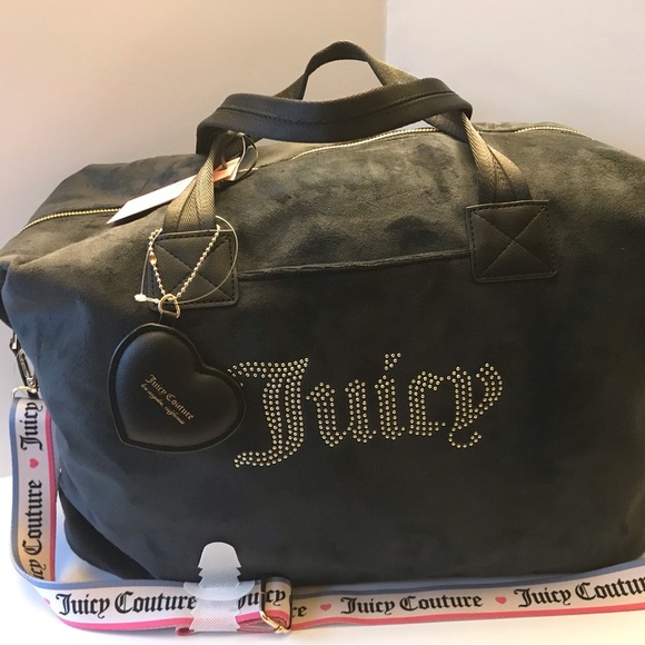Juicy Couture NWT Black and Gold Big Spender Weekender Bag. - Picture 1 of 7